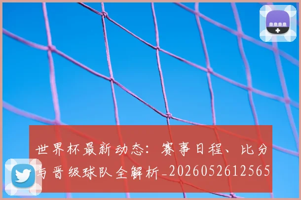 世界杯最新动态:赛事日程、比分与晋级球队全解析_20260526125656
